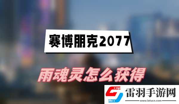 赛博朋克2077雨魂灵怎么获得