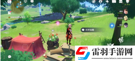 原神风起地附近的红色帐篷在哪