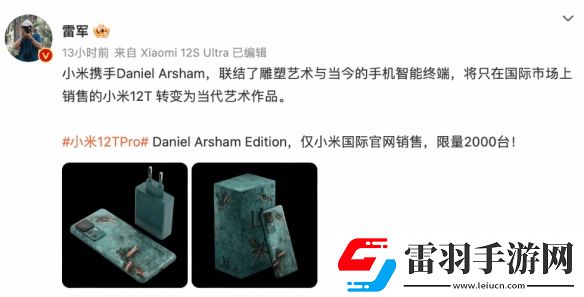 小米12TPro定制版配色被吐槽似烟灰缸！雷军