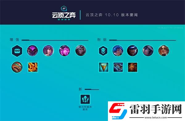 云顶之弈10.10版本更新内容2020年5月14日云顶之弈10.10版本更新公告