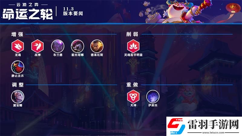 云顶之弈11.3版本更新内容云顶之弈2月4日11.3版本更新公告