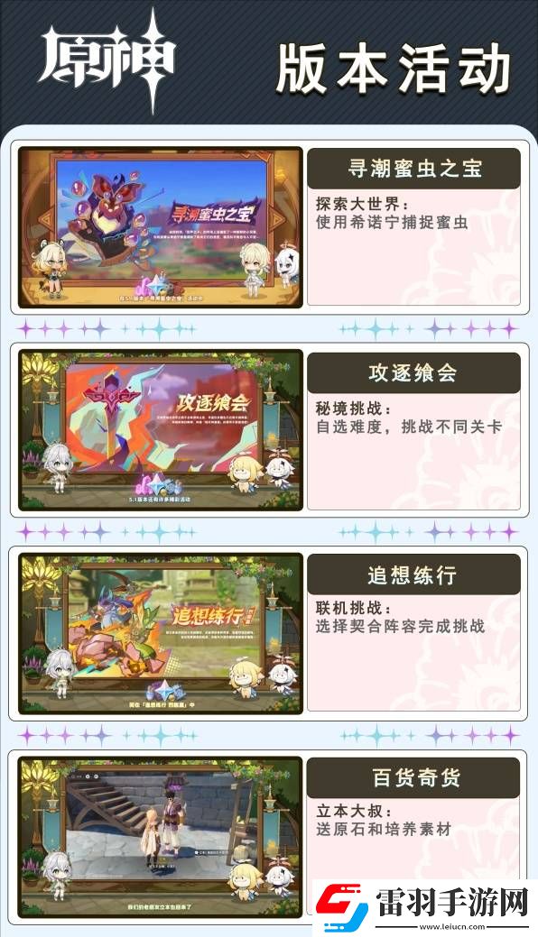 原神5.1版本更新了什么5.1版本更新内容预览