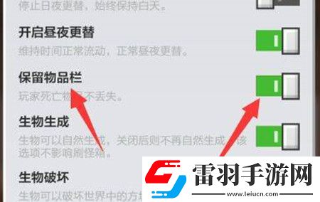我的世界掉落保护开启方法