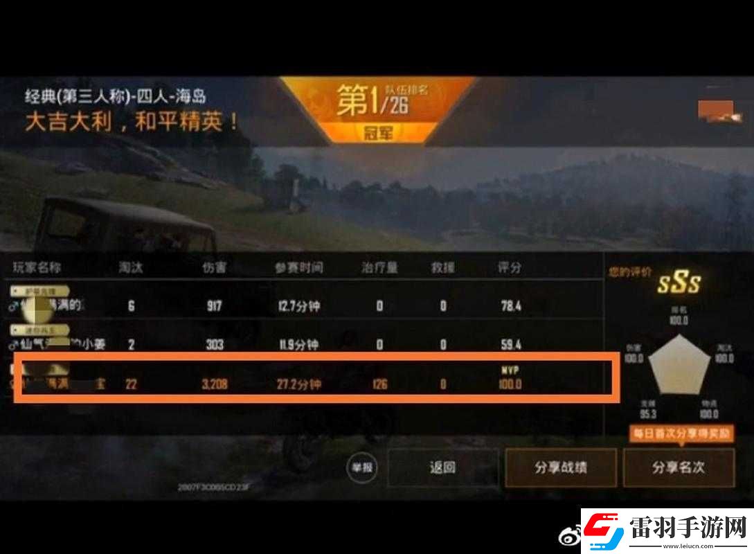 如何提升和平精英竞赛评分
