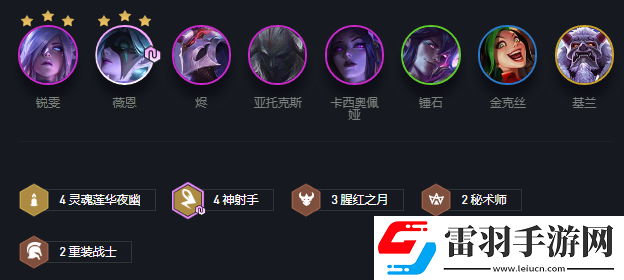 云顶之弈10.23夜幽神射怎么玩夜幽神射玩法阵容详解