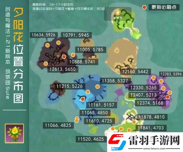 创造与魔法夕阳花位置一览