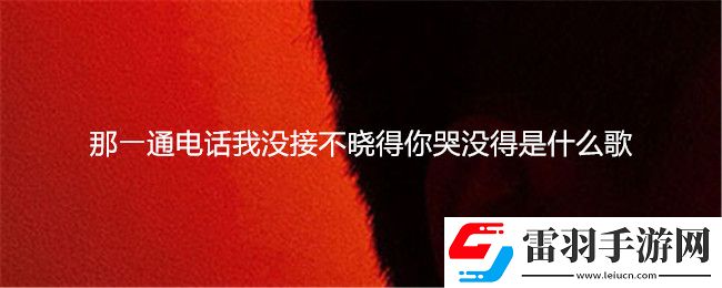 那⼀通电话我没接不晓得你哭没得是什么歌