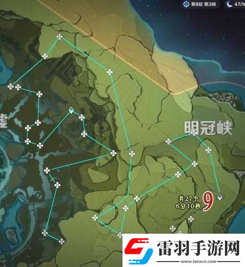 原神蒙德甜甜花采集位置与路线图