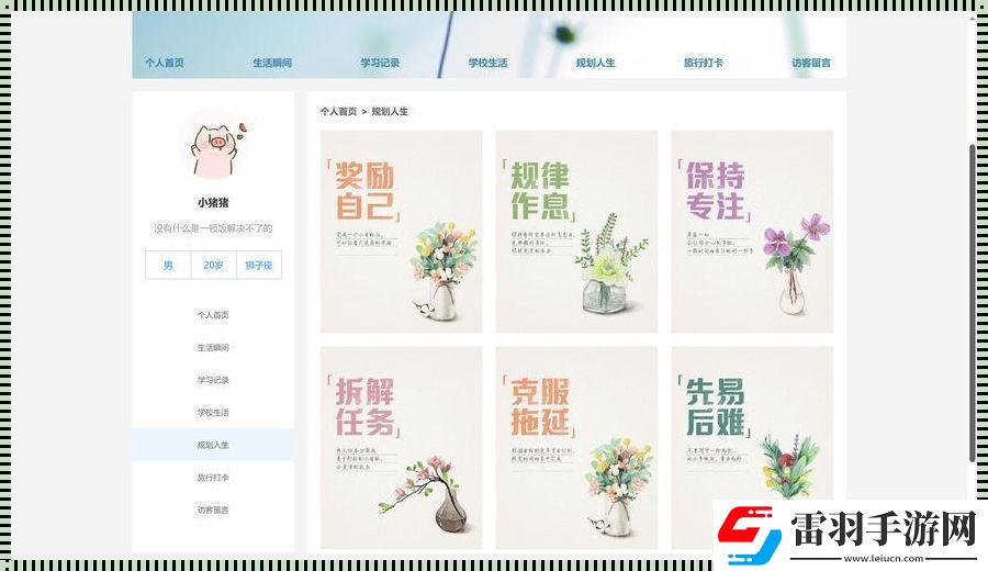 大学生的网页模板秀