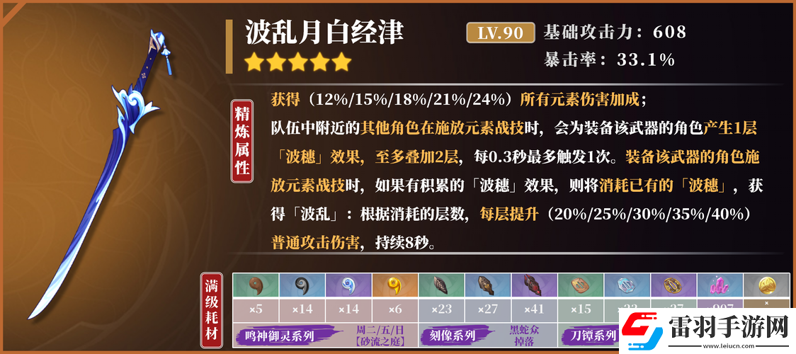 原神神里绫人专武与绿剑选择指南