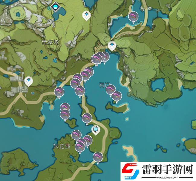 原神马尾分布图