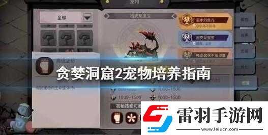 贪婪洞窟2全职业宠物选择指南