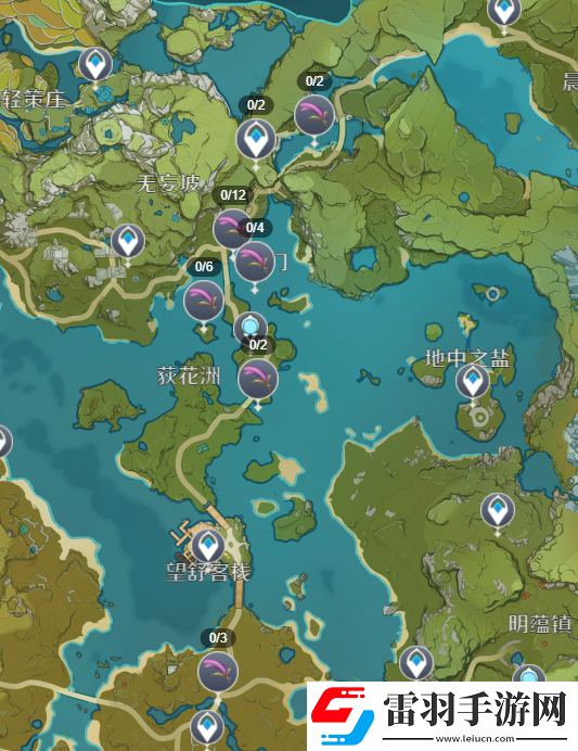 原神马尾分布图