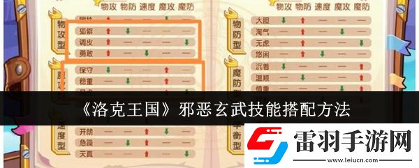 洛克王国邪恶玄武技能怎样选择