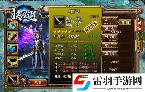 聊斋妖魔道镶嵌宝石秘籍