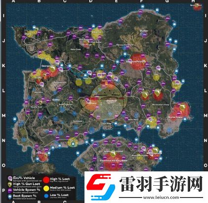 大逃杀适者生存资源刷新点在哪里
