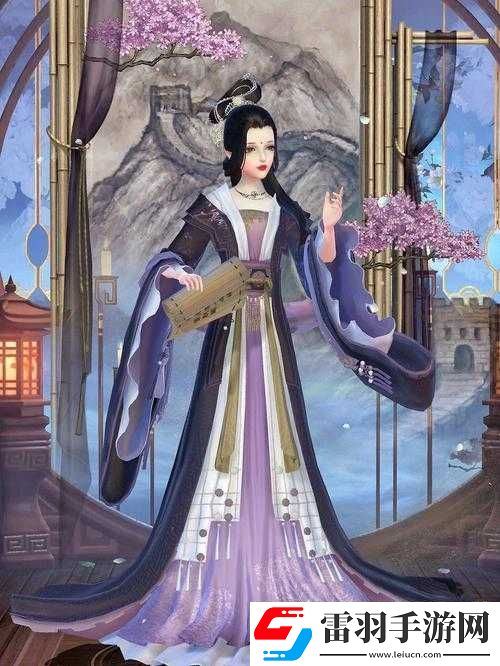 云裳羽衣袅娜少女羞岁月无忧愁