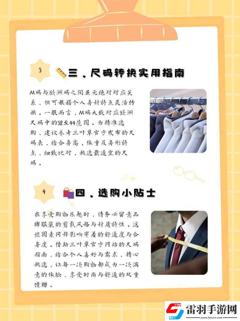 三叶草M码和欧洲码区别详细对比分析