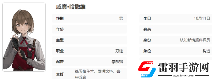 异象回声威廉哈撒维有什么技能