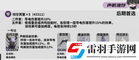 鸣潮灯灯声骸选什么