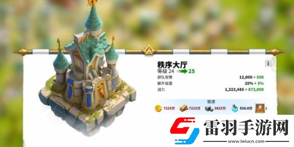 万龙觉醒城堡升级需要哪些材料