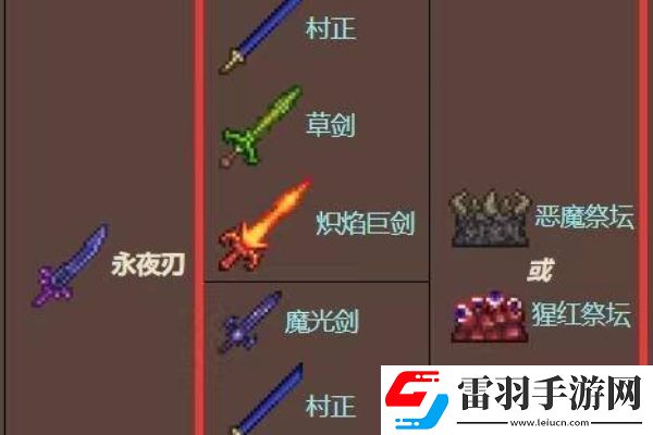 泰拉瑞亚永夜之刃怎么合成