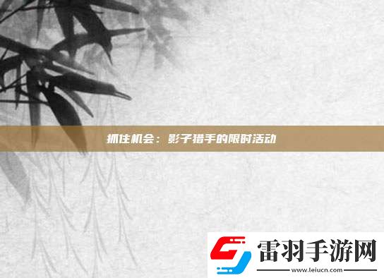 抓住机会