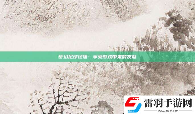 梦幻足球经理