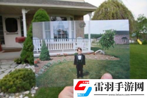 当现实与回忆重叠的瞬间泪水划过洒向照片