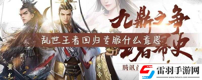 乱世王者回归专服究竟意味着什么深度解析