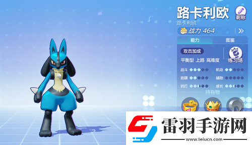 宝可梦大集结路卡利欧持有物选什么