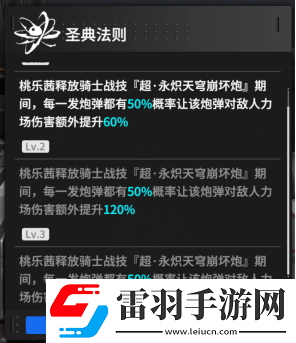 终末阵线桃乐茜被动技能有哪些