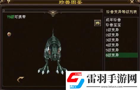 天龙八部75级暴龙宝宝