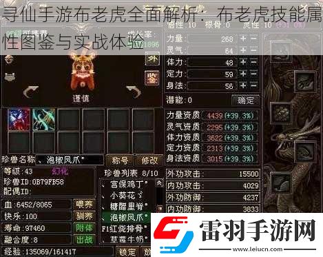 寻仙手游布老虎全面解析