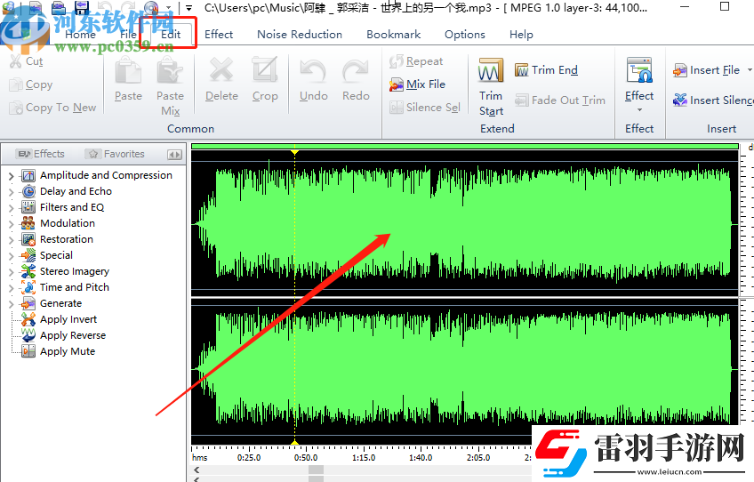 MP3AudioEditor怎么剪切音频文件