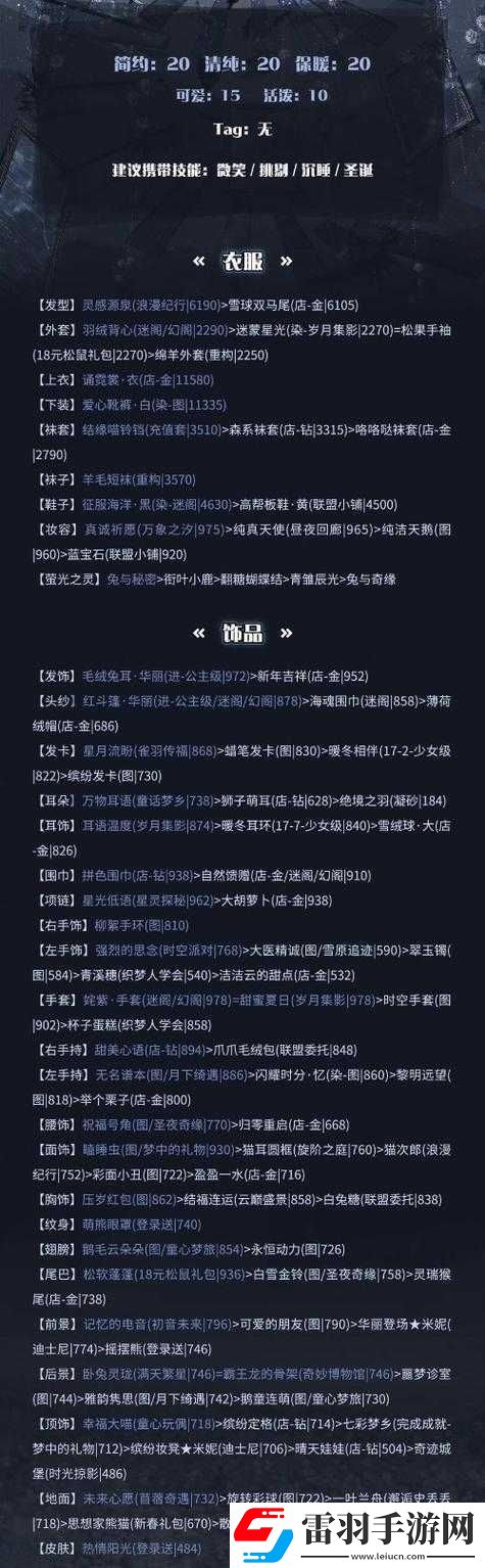 奇迹暖暖12月8日答案解析攻略
