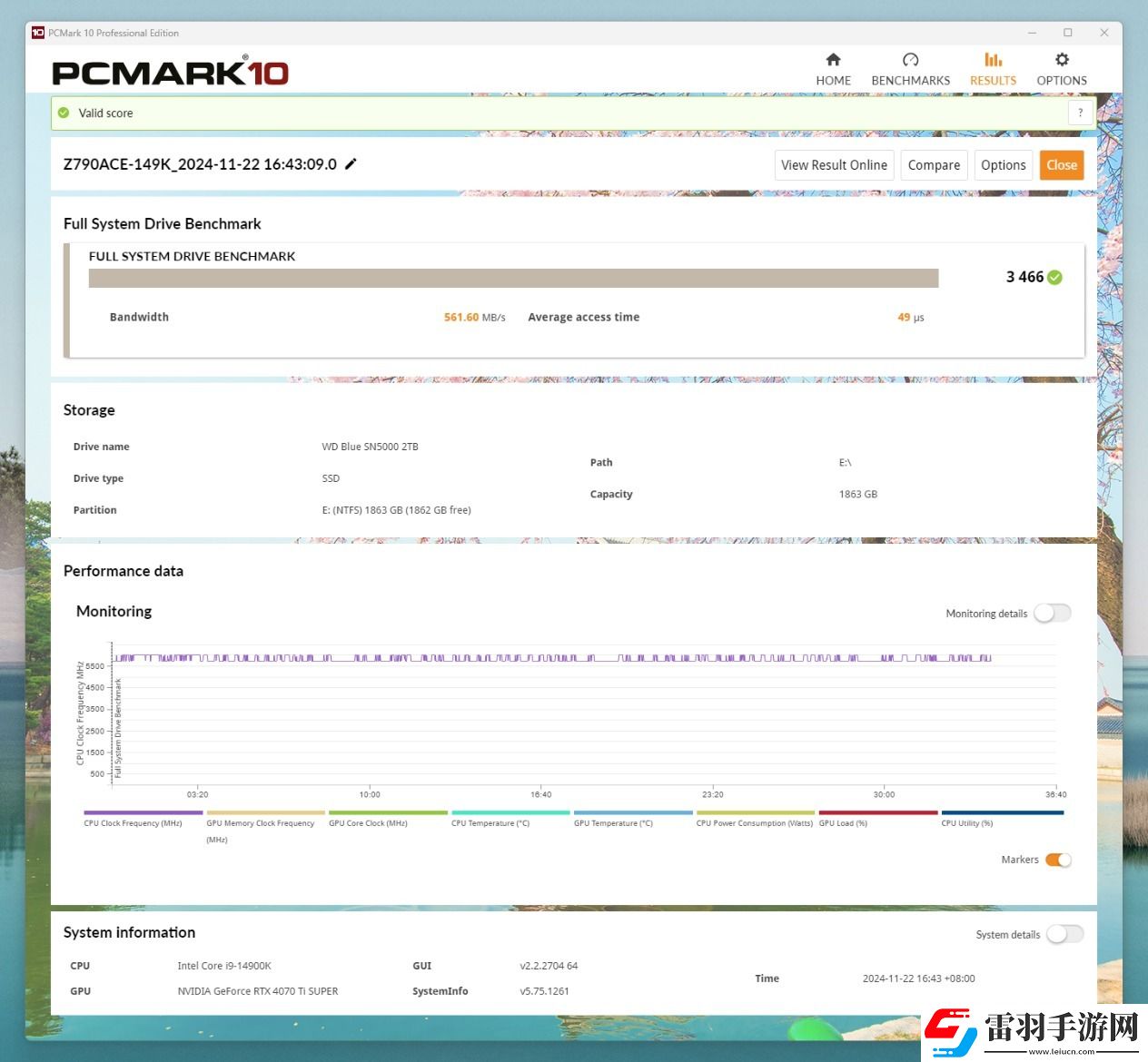 西部数据WDBlue™SN5000NVMe固态硬盘2TB评测