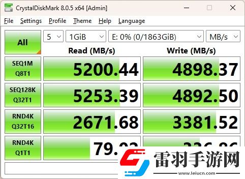 西部数据WDBlue™SN5000NVMe固态硬盘2TB评测