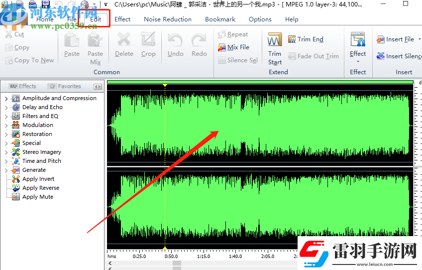 MP3AudioEditor怎么剪切音频文件