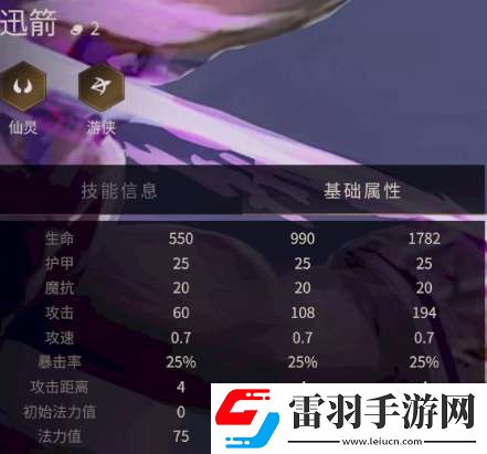 金铲铲之战迅箭技能属性一览