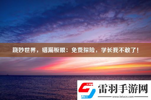 跷妙世界错漏板眼