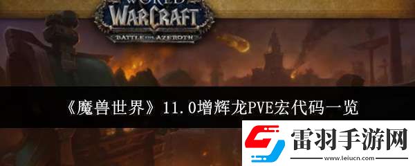 魔兽世界11.0增辉龙PVE宏代码是什么