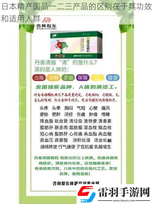 日本精产国品一二三产品的区别在于其功效和适用人群