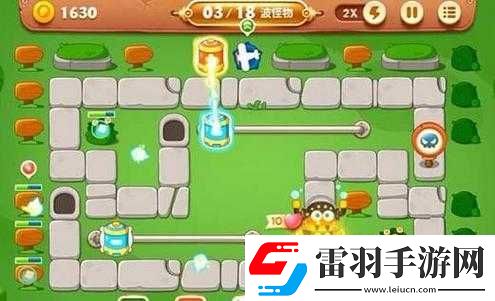 保卫萝卜3公园12关高效通关秘籍