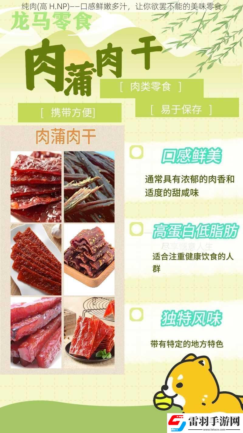 纯肉高H.NP——口感鲜嫩多汁让你欲罢不能的美味零食