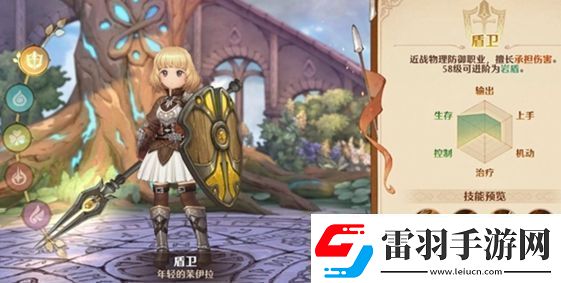 森之国度盾卫职业基本信息及技能一览