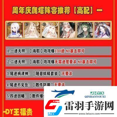 阴阳师夏目爬塔阵容搭配攻略【最全解析】