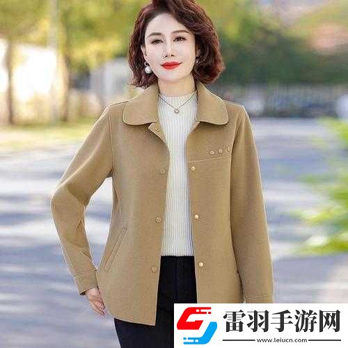 中年妈妈布扣上衣