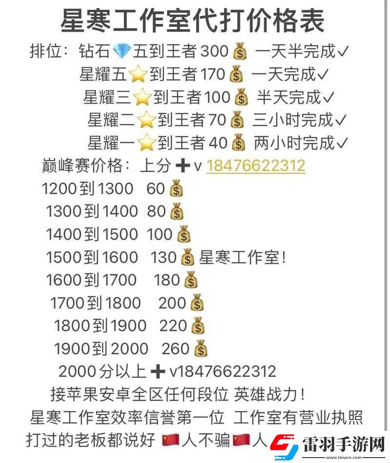 王者荣耀低分排位赛高效上分