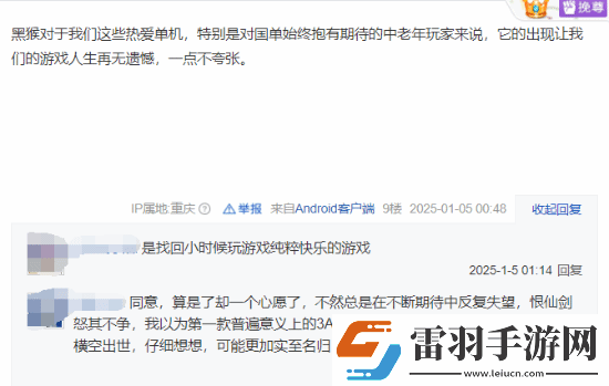 近百位游戏人猛夸黑神话引热议